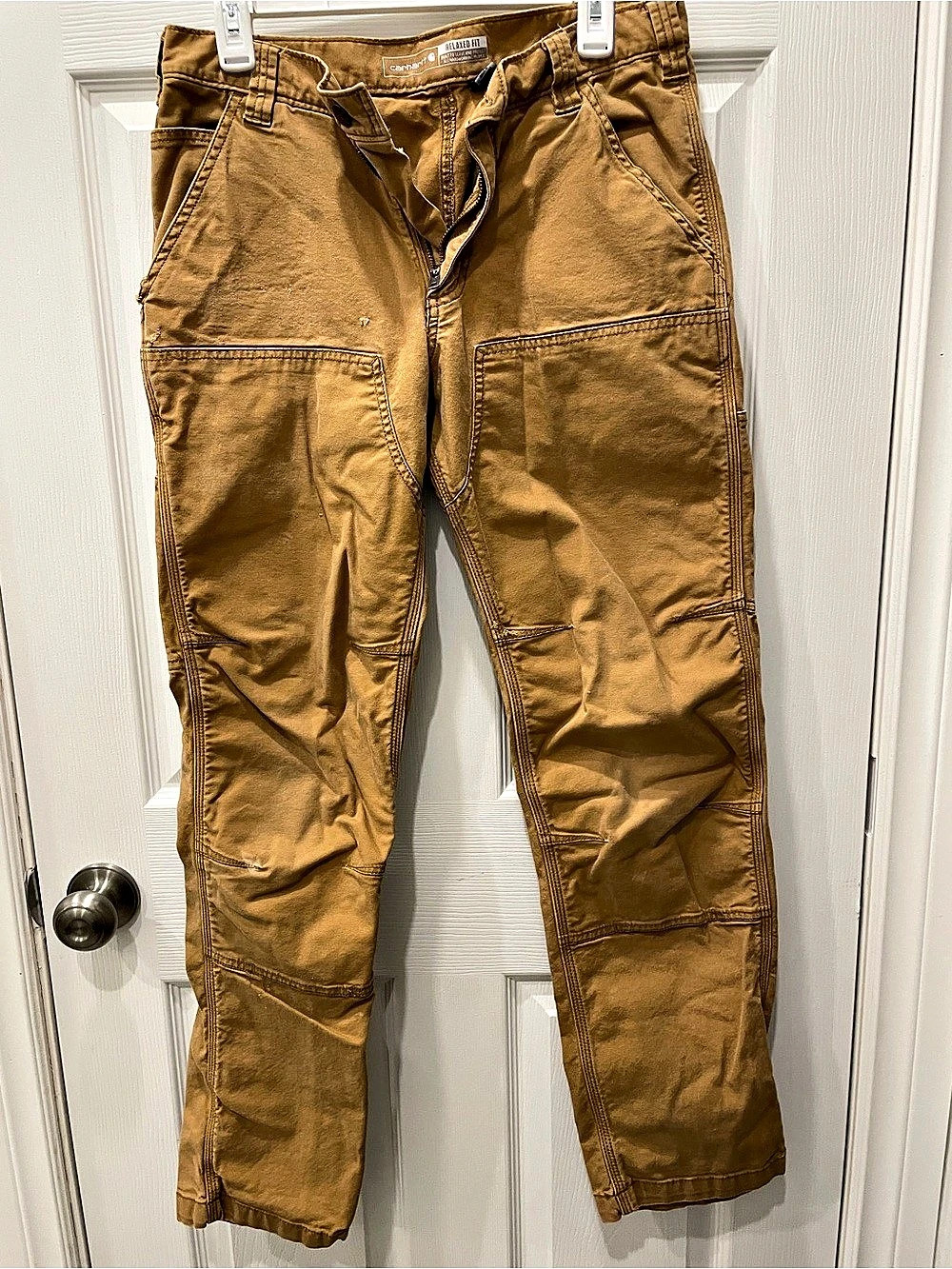 Carhartt Rugged Flex Relaxed Fit Canvas Double-Front Utility Work Pant Cargo